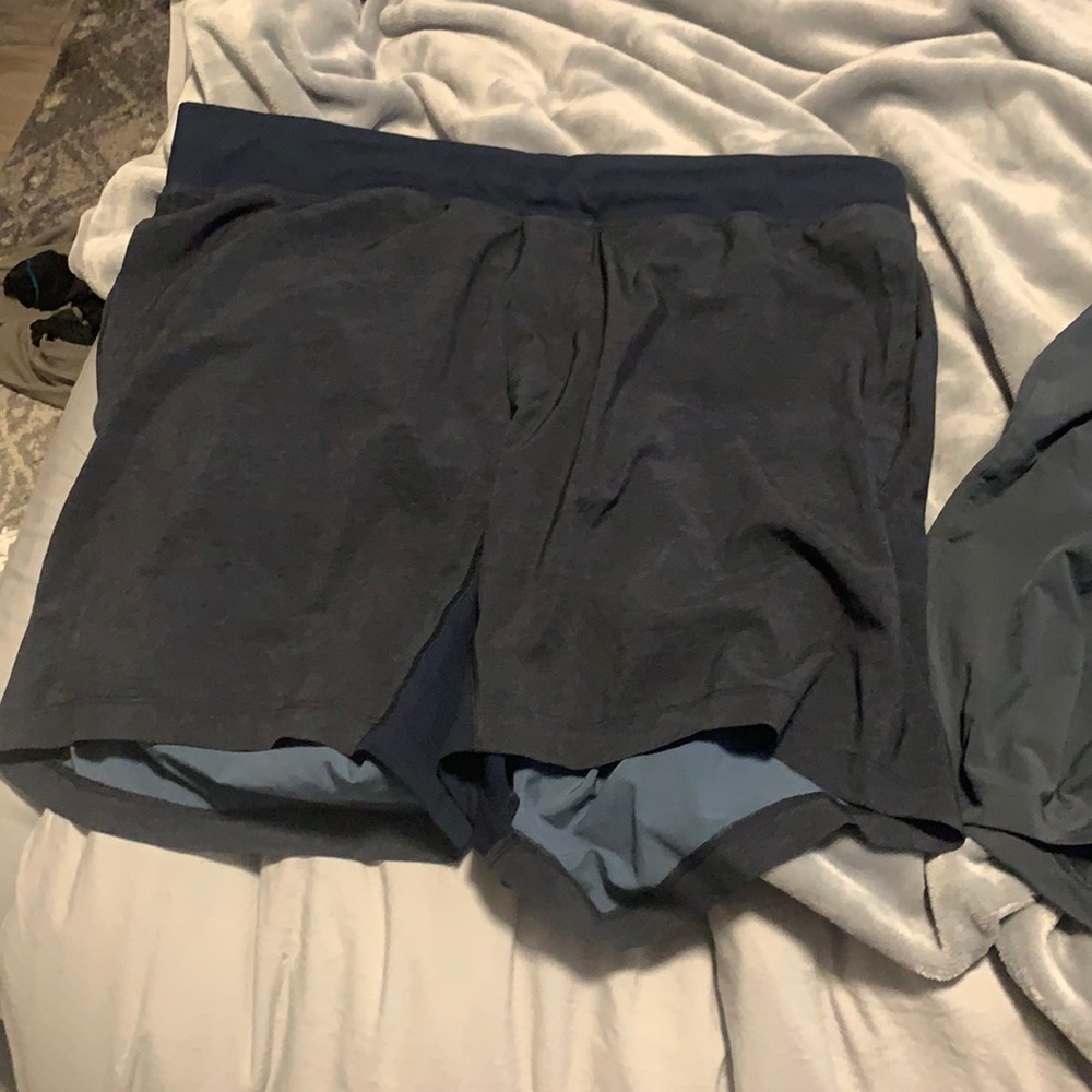 Blue Lululemon shorts